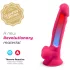 Silexd 7 - dildo cu ventuză, cu testicule - 17,5 cm (roz)