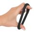 Inel din silicon Black Velvet - negru, 5cm