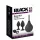 Black Velvets - set de dopuri anale (4 piese, negru)