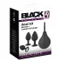 Black Velvets - set plug anal - 4 piese - silicon negru
