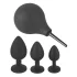 Black Velvets - set de dopuri anale (4 piese, negru)