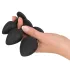 Black Velvets - set de dopuri anale (4 piese, negru)
