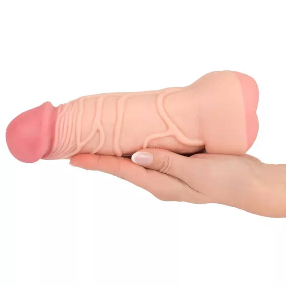 Nature Skin - vagin artificial și husă penis 2în1 - silicon bej