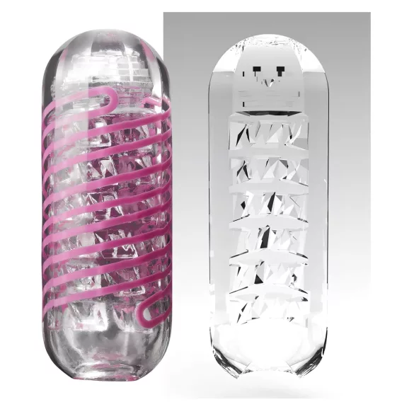 TENGA Spinner Brick - masturbator rotativ - transparent