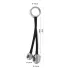 You2Toys - inel penian cu greutate anală - silicon negru