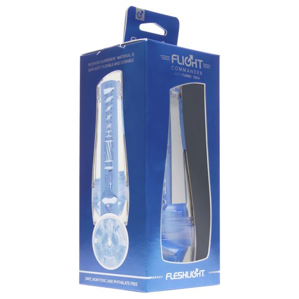 Fleshlight Flight Commander - masturbator cu efect de sucțiune - albastru