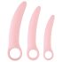 SMILE - Set dilatatoare vaginale - 3 piese - silicon roz