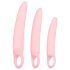 SMILE - Set dilatatoare vaginale - 3 piese - silicon roz