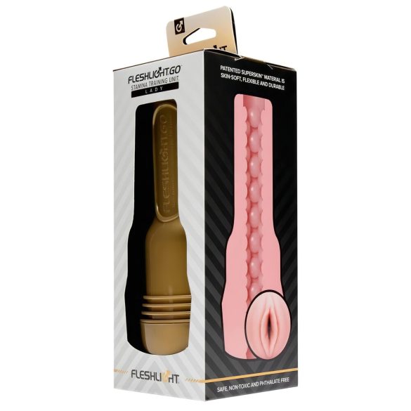 Fleshlight GO - masturbator compact tip vagin - culoare roz