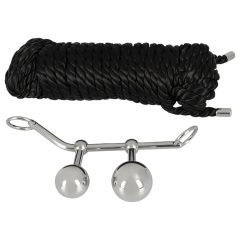   You2Toys Bondage Plugs - bile de metal cu expansiune (149g) - argintiu