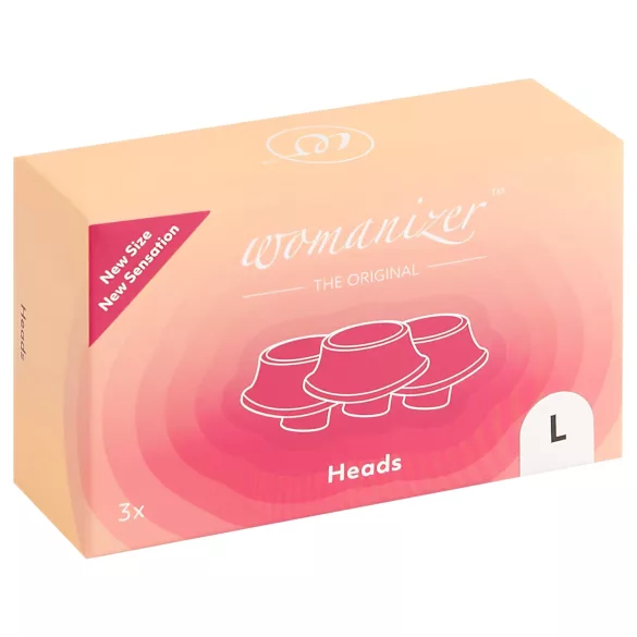 Womanizer L - set accesorii ventuză înlocuire - alb - mare (3 bucăți)