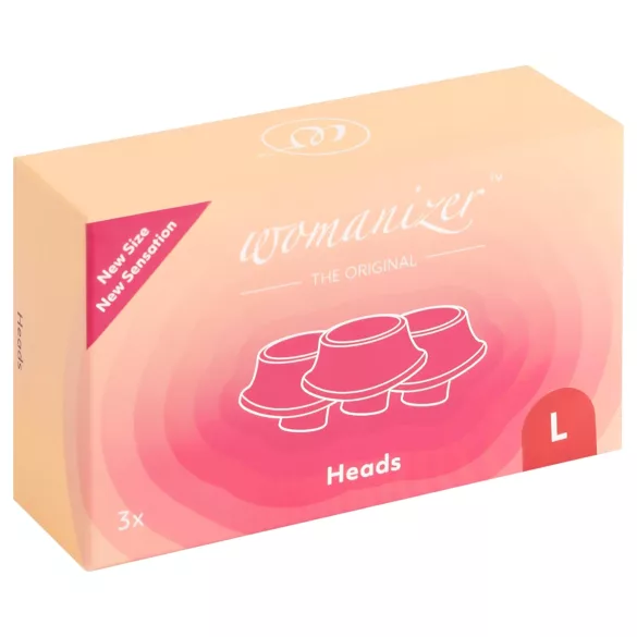 Womanizer - set capete de aspirație mari - roșu - 3 bucăți