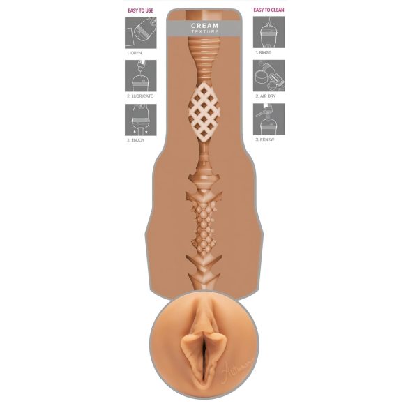 Fleshlight - masturbator realist - formă vagin - culoare naturală