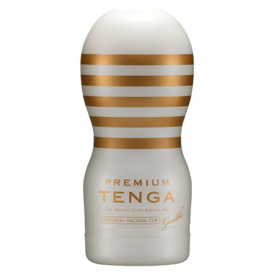 TENGA Premium Gentle - Masturbator de unică folosință (alb)