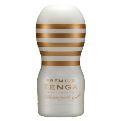   TENGA Premium Gentle - Masturbator de unică folosință (alb)