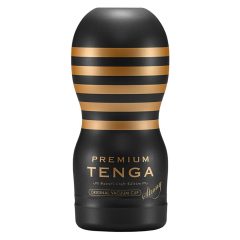   TENGA Premium Strong - masturbator de unică folosință (negru)