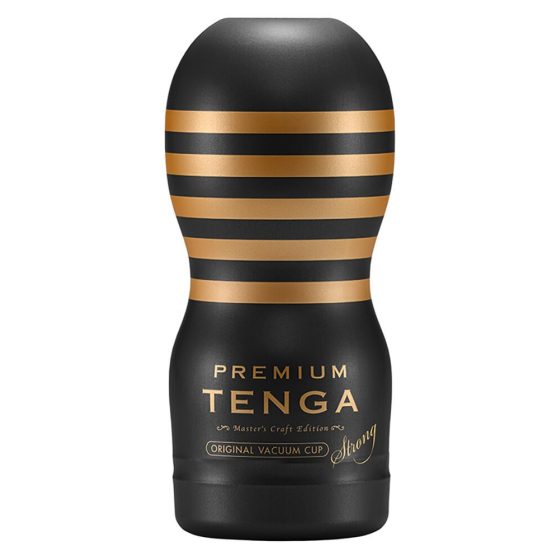 TENGA Premium Strong - masturbator de unică folosință (negru)