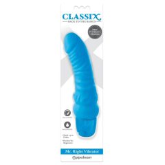   Classix Mr. Right - vibrator din silicon pentru începători, în formă de penis (albastru)