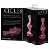 Icicles No. 75 - dop anal sticlă inimă - roz