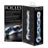 Icicles Nr. 08 - Dildo de Sticlă cu Două Capete Ondulate (Transparent-Albastru)