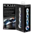 Icicles No. 08 - dildo din sticlă dublu, ondulat - transparent/albastru