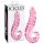 Sticlă cu nervuri Icicles No. 24 - dildo elegant (roz)