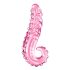 Sticlă cu nervuri Icicles No. 24 - dildo elegant (roz)
