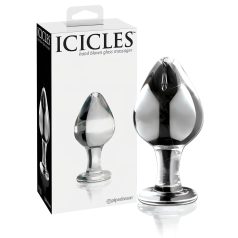 Icicles No. 25 - dop anal conic - sticlă transparentă