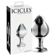 Icicles No. 25 - dop anal conic - sticlă transparentă