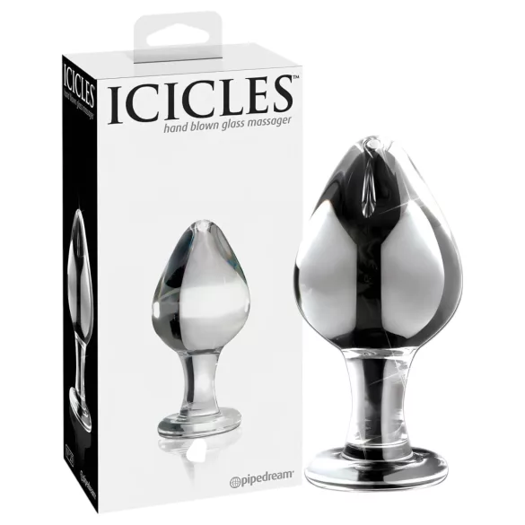 Icicles No. 25 - dop anal conic - sticlă transparentă