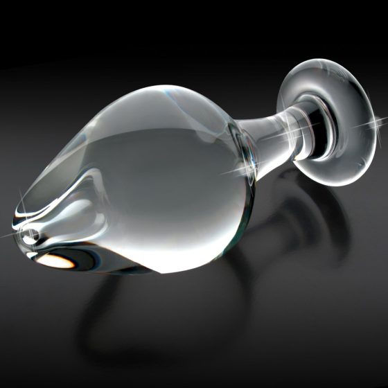 Icicles No. 25 - dildo anal conic din sticlă (transparent)