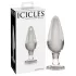 Icicles Nr. 26 - dop anal conic din sticlă (transparent)