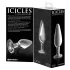 Icicles Nr. 26 - dop anal conic din sticlă (transparent)