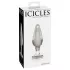 Icicles Nr. 26 - dop anal conic din sticlă (transparent)