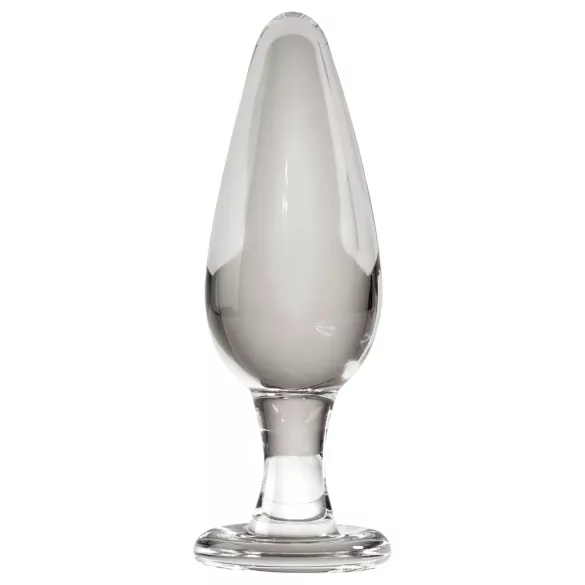 Icicles Nr. 26 - dop anal conic din sticlă (transparent)