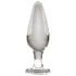 Icicles Nr. 26 - dop anal conic din sticlă (transparent)