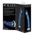 Icicles Nr. 29 - dildo de sticlă spirală, pentru bărbați (albastru)