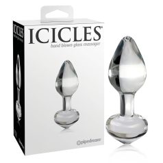 Icicles No. 44 - dop anal conic - sticlă transparentă