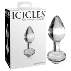Icicles No. 44 - dop anal conic - sticlă transparentă