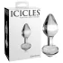 Icicles No. 44 - dop anal conic - sticlă transparentă