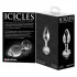 Icicles No. 44 - dop anal conic - sticlă transparentă