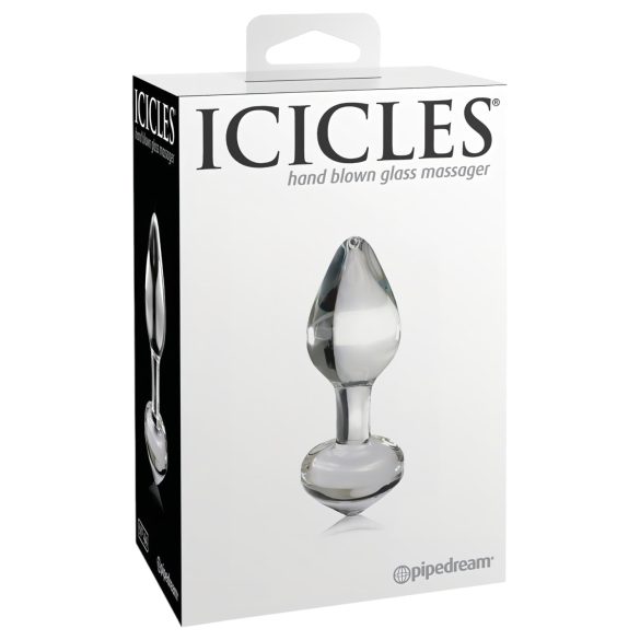 Icicles No. 44 - dop anal conic - sticlă transparentă