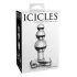 Icicles No. 47 - dop anal cu 3 bile - sticlă transparentă