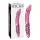 Icicles No. 57 - dildo dublu cu penis - sticlă - roz