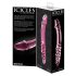 Icicles Nr. 57 - Dildo cu Două Capete din Sticlă, Roz (formă de penis)