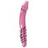 Icicles Nr. 57 - Dildo cu Două Capete din Sticlă, Roz (formă de penis)