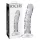 Icicles No. 62 - dildo din sticlă cu penis - transparent