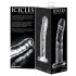 Icicles Nr. 62 - dildo din sticlă cu formă de penis (transparent)