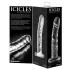 Icicles No. 62 - dildo din sticlă cu penis - transparent