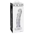 Icicles No. 62 - dildo din sticlă cu penis - transparent